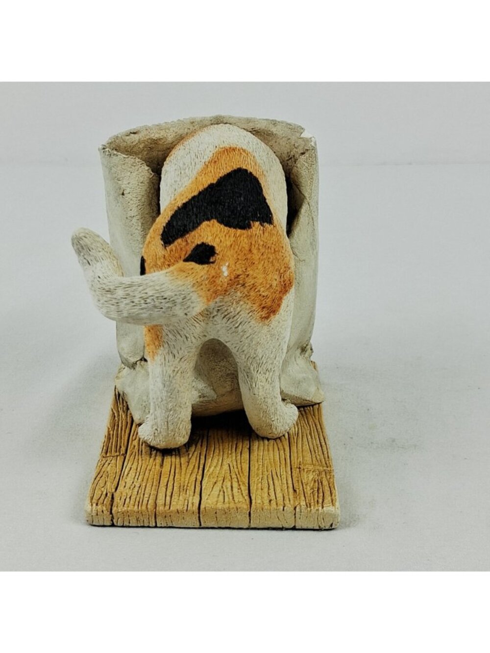 Purrfect Pet Brown Bag Behavior Calico Cat I Go Bonkers Figurine Marty Inc 1991 - Picture 3 of 8